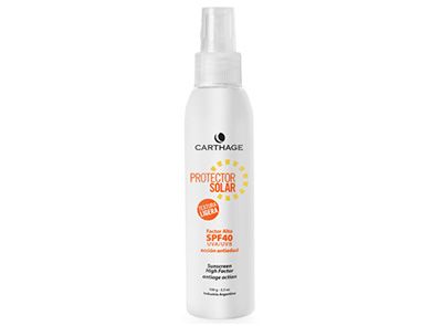 Protector Solar Textura Ligera sin Color x 100g, Carthage